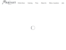 Tablet Screenshot of leparfaitparis.com